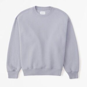 NWT Abercrombie & Fitch Essential Vintage Sunday Vent-Hem Crew Sz Small